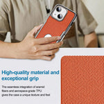 Custodia per telefono Armor Diamond Texture Anti-Impronta in PC + Pelle Vegana, For iPhone 14, For iPhone 14 Pro, For iPhone 14 Pro Max, For iPhone 13 Pro Max
