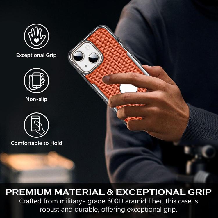 Custodia per telefono Armor Diamond Texture Anti-Impronta in PC + Pelle Vegana, For iPhone 14, For iPhone 14 Pro, For iPhone 14 Pro Max, For iPhone 13 Pro Max