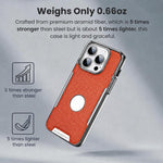 Custodia per telefono Armor Diamond Texture Anti-Impronta in PC + Pelle Vegana, For iPhone 13 Pro, For iPhone 13