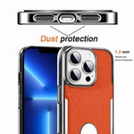 Custodia per telefono Armor Diamond Texture Anti-Impronta in PC + Pelle Vegana, For iPhone 13 Pro, For iPhone 13