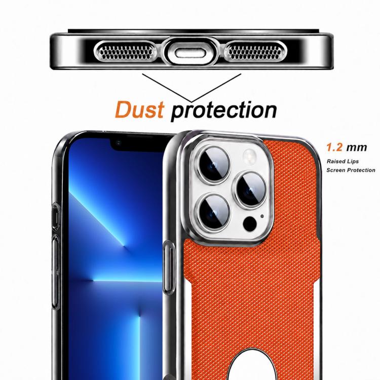 Custodia per telefono Armor Diamond Texture Anti-Impronta in PC + Pelle Vegana, For iPhone 13 Pro, For iPhone 13