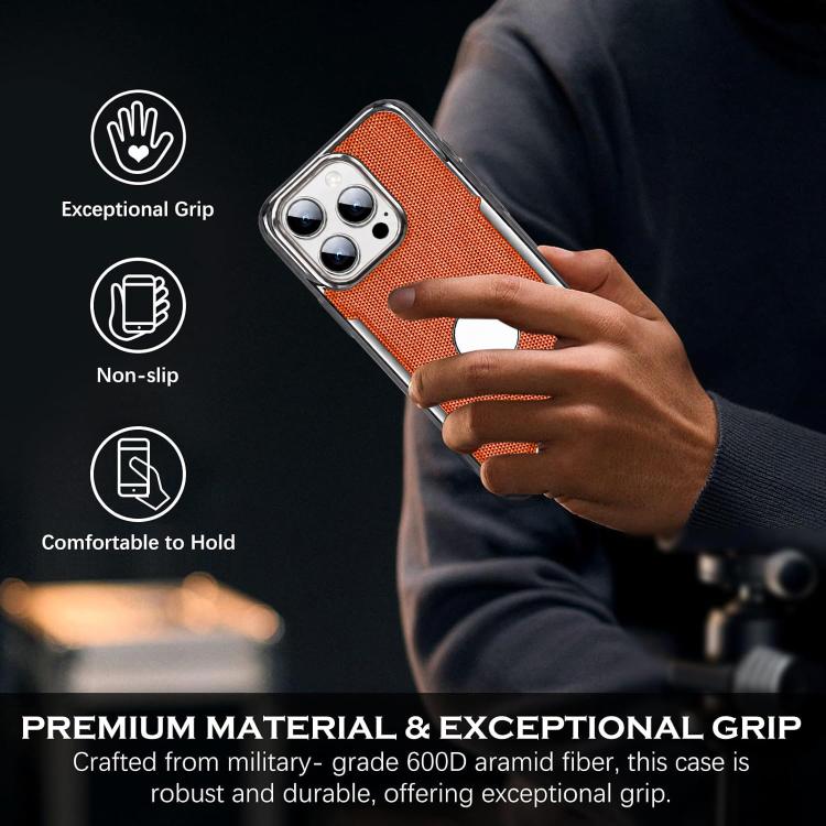 Custodia per telefono Armor Diamond Texture Anti-Impronta in PC + Pelle Vegana, For iPhone 13 Pro, For iPhone 13