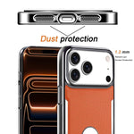 Custodia per telefono Armor Diamond Texture Anti-Impronta in PC + Pelle Vegana, For iPhone 17 Pro Max, For iPhone 15 Pro, For iPhone 15, For iPhone 14 Plus