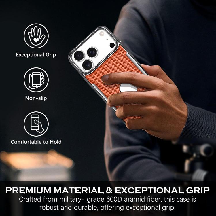 Custodia per telefono Armor Diamond Texture Anti-Impronta in PC + Pelle Vegana, For iPhone 17 Pro Max, For iPhone 15 Pro, For iPhone 15, For iPhone 14 Plus