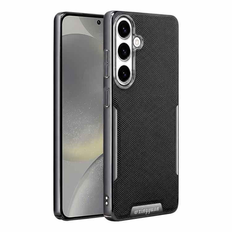 Custodia per telefono Armor Diamond Texture Anti-Impronta in PC + Pelle Vegana, For Galaxy S25 5G, For Galaxy S25 Ultra 5G, For Galaxy S24 Ultra 5G, For Galaxy S24 5G