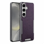 Custodia per telefono Armor Diamond Texture Anti-Impronta in PC + Pelle Vegana, For Galaxy S25 5G, For Galaxy S25 Ultra 5G, For Galaxy S24 Ultra 5G, For Galaxy S24 5G