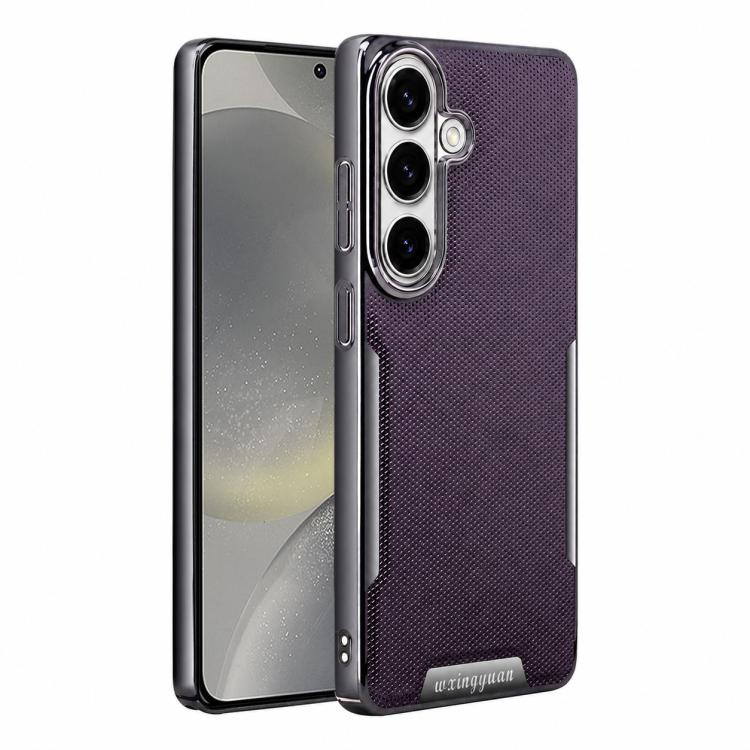 Custodia per telefono Armor Diamond Texture Anti-Impronta in PC + Pelle Vegana, For Galaxy S25 5G, For Galaxy S25 Ultra 5G, For Galaxy S24 Ultra 5G, For Galaxy S24 5G