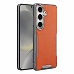 Custodia per telefono Armor Diamond Texture Anti-Impronta in PC + Pelle Vegana, For Galaxy S25 5G, For Galaxy S25 Ultra 5G, For Galaxy S24 Ultra 5G, For Galaxy S24 5G