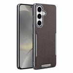 Custodia per telefono Armor Diamond Texture Anti-Impronta in PC + Pelle Vegana, For Galaxy S25 5G, For Galaxy S25 Ultra 5G, For Galaxy S24 Ultra 5G, For Galaxy S24 5G