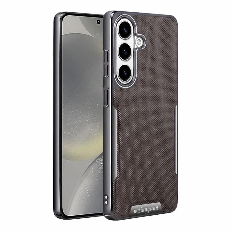 Custodia per telefono Armor Diamond Texture Anti-Impronta in PC + Pelle Vegana, For Galaxy S25 5G, For Galaxy S25 Ultra 5G, For Galaxy S24 Ultra 5G, For Galaxy S24 5G