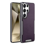 Custodia per telefono Armor Diamond Texture Anti-Impronta in PC + Pelle Vegana, For Galaxy S25 5G, For Galaxy S25 Ultra 5G, For Galaxy S24 Ultra 5G, For Galaxy S24 5G