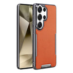 Custodia per telefono Armor Diamond Texture Anti-Impronta in PC + Pelle Vegana, For Galaxy S25 5G, For Galaxy S25 Ultra 5G, For Galaxy S24 Ultra 5G, For Galaxy S24 5G