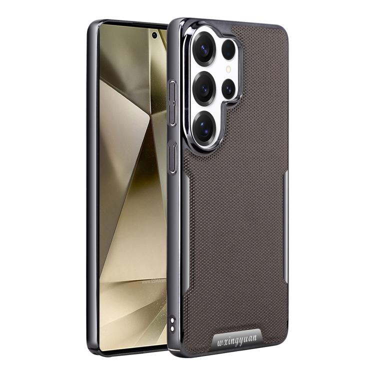 Custodia per telefono Armor Diamond Texture Anti-Impronta in PC + Pelle Vegana, For Galaxy S25 5G, For Galaxy S25 Ultra 5G, For Galaxy S24 Ultra 5G, For Galaxy S24 5G