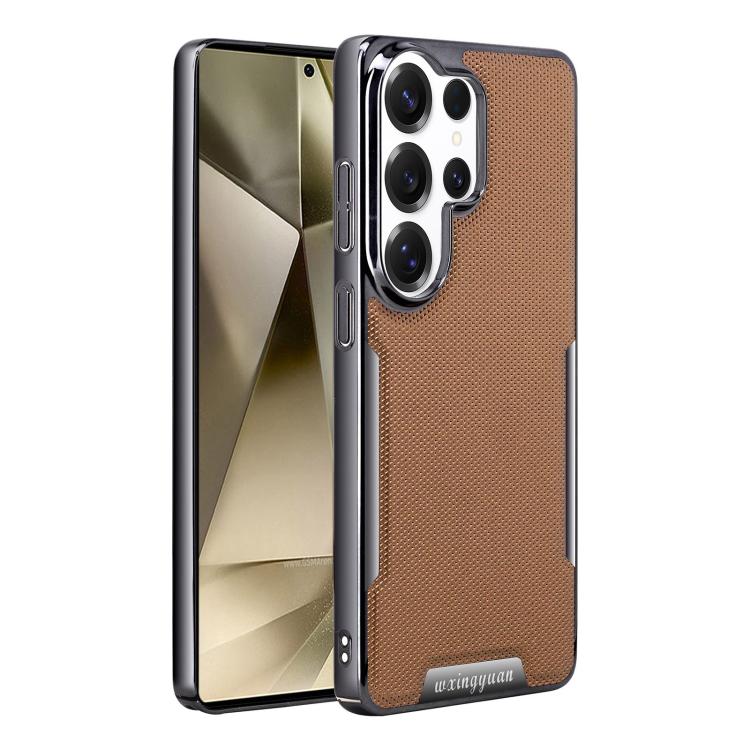 Custodia per telefono Armor Diamond Texture Anti-Impronta in PC + Pelle Vegana, For Galaxy S25 5G, For Galaxy S25 Ultra 5G, For Galaxy S24 Ultra 5G, For Galaxy S24 5G