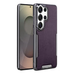 Custodia per telefono Armor Diamond Texture Anti-Impronta in PC + Pelle Vegana, For Galaxy S25 5G, For Galaxy S25 Ultra 5G, For Galaxy S24 Ultra 5G, For Galaxy S24 5G