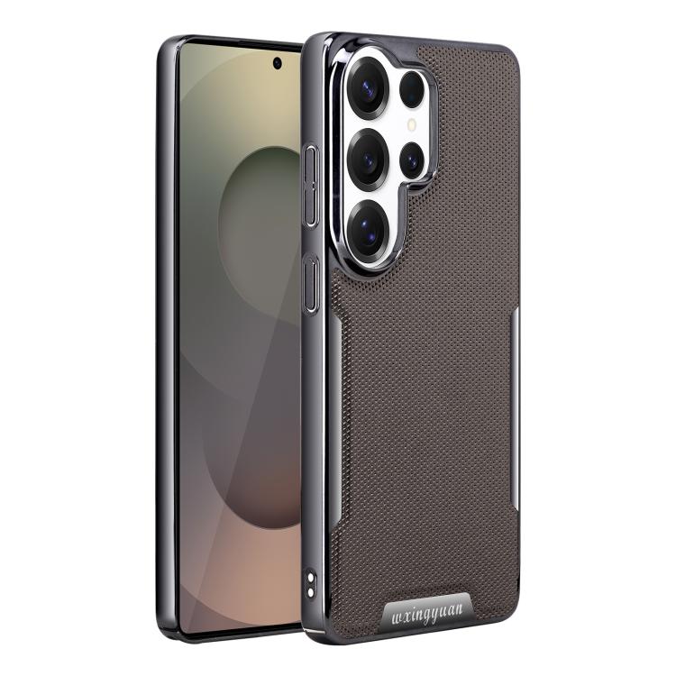 Custodia per telefono Armor Diamond Texture Anti-Impronta in PC + Pelle Vegana, For Galaxy S25 5G, For Galaxy S25 Ultra 5G, For Galaxy S24 Ultra 5G, For Galaxy S24 5G