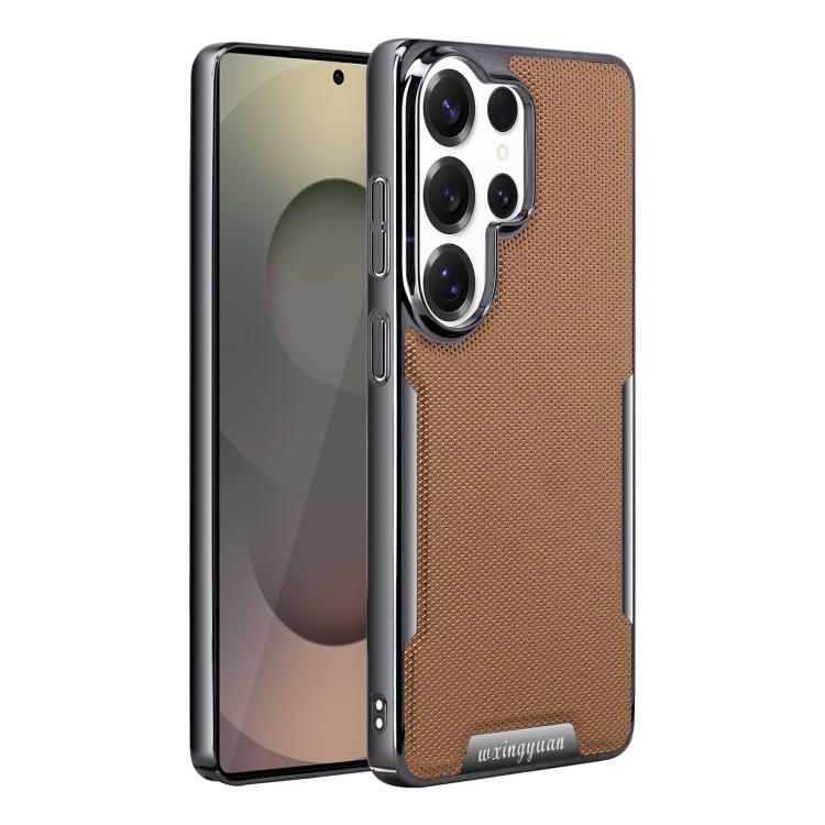 Custodia per telefono Armor Diamond Texture Anti-Impronta in PC + Pelle Vegana, For Galaxy S25 5G, For Galaxy S25 Ultra 5G, For Galaxy S24 Ultra 5G, For Galaxy S24 5G