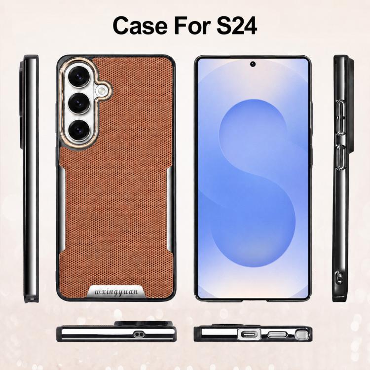 Custodia per telefono Armor Diamond Texture Anti-Impronta in PC + Pelle Vegana, For Galaxy S25 5G, For Galaxy S25 Ultra 5G, For Galaxy S24 Ultra 5G, For Galaxy S24 5G