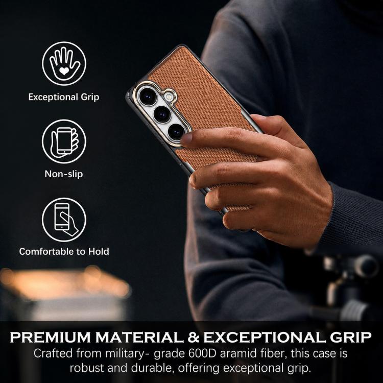 Custodia per telefono Armor Diamond Texture Anti-Impronta in PC + Pelle Vegana, For Galaxy S25 5G, For Galaxy S25 Ultra 5G, For Galaxy S24 Ultra 5G, For Galaxy S24 5G