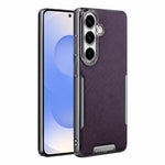 Custodia per telefono Armor Diamond Texture Anti-Impronta in PC + Pelle Vegana, For Galaxy S25 5G, For Galaxy S25 Ultra 5G, For Galaxy S24 Ultra 5G, For Galaxy S24 5G