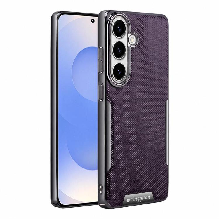 Custodia per telefono Armor Diamond Texture Anti-Impronta in PC + Pelle Vegana, For Galaxy S25 5G, For Galaxy S25 Ultra 5G, For Galaxy S24 Ultra 5G, For Galaxy S24 5G