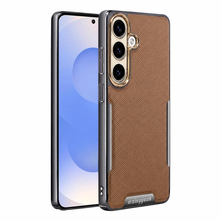 Custodia per telefono Armor Diamond Texture Anti-Impronta in PC + Pelle Vegana, For Galaxy S25 5G, For Galaxy S25 Ultra 5G, For Galaxy S24 Ultra 5G, For Galaxy S24 5G