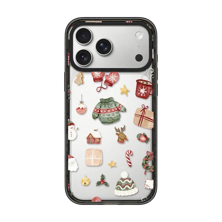Custodia per telefono in acrilico TPU trasparente con stampa natalizia, For iPhone 17 Pro Max, For iPhone 17 Pro, For iPhone 17, For iPhone Air, For iPhone 16 Pro Max, For iPhone 16 Pro