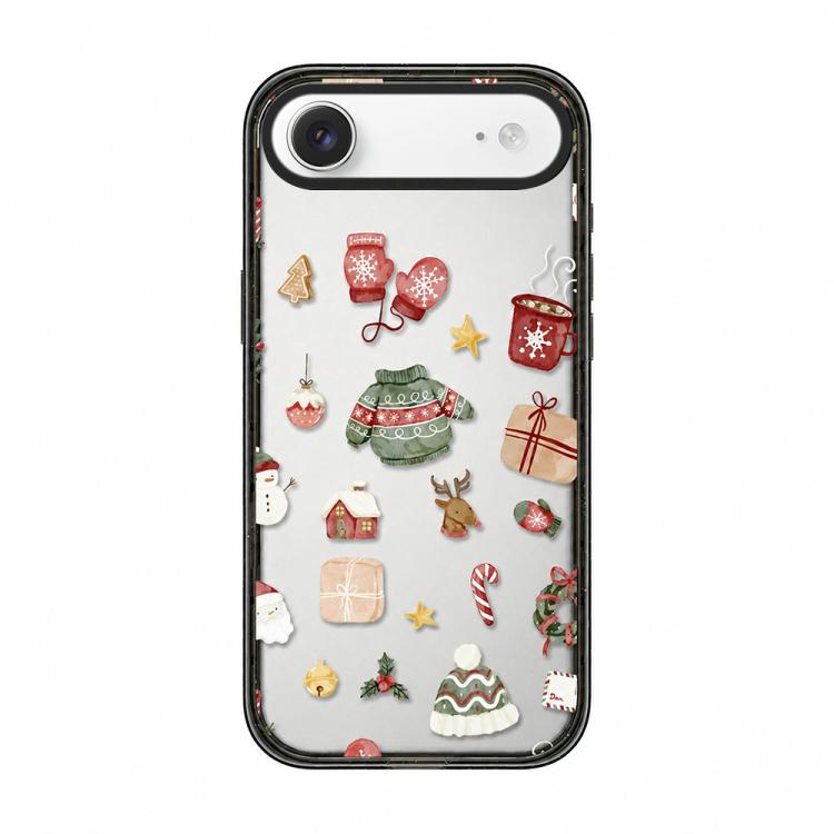 Custodia per telefono in acrilico TPU trasparente con stampa natalizia, For iPhone 17 Pro Max, For iPhone 17 Pro, For iPhone 17, For iPhone Air, For iPhone 16 Pro Max, For iPhone 16 Pro