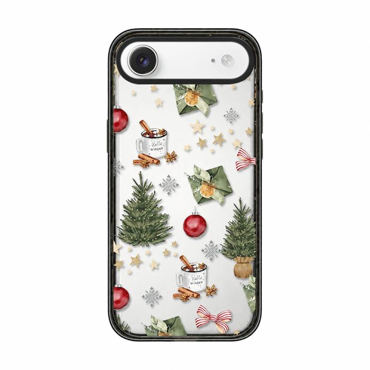 Custodia per telefono in acrilico TPU trasparente con stampa natalizia, For iPhone 17 Pro Max, For iPhone 17 Pro, For iPhone 17, For iPhone Air, For iPhone 16 Pro Max, For iPhone 16 Pro