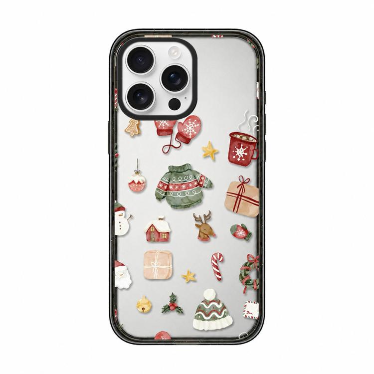 Custodia per telefono in acrilico TPU trasparente con stampa natalizia, For iPhone 14 Plus, For iPhone 14, For iPhone 14 Pro, For iPhone 14 Pro Max, For iPhone 13 Pro Max, For iPhone 13 Pro