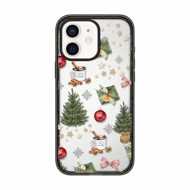 Custodia per telefono in acrilico TPU trasparente con stampa natalizia, For iPhone 13, For iPhone 12, For iPhone 12 Pro Max, For iPhone 12 Pro, For iPhone 11
