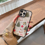 Custodia per telefono in acrilico TPU trasparente con stampa natalizia, For iPhone 17 Pro Max, For iPhone 17 Pro, For iPhone 17, For iPhone Air, For iPhone 16 Pro Max, For iPhone 16 Pro