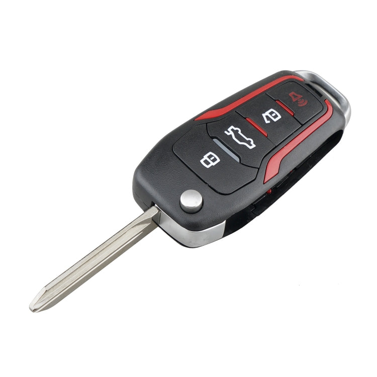 Chiave per auto CWTWB1U345 63 Chip a frequenza singola 315 per Ford pieghevole a 4 pulsanti, For Ford