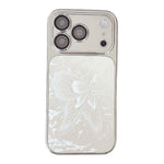 Custodia per telefono in policarbonato galvanizzato e vetro con motivo a farfalla., For iPhone 17 Pro Max, For iPhone 17 Pro, For iPhone 17, For iPhone 16 Pro Max