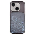 Custodia per telefono in policarbonato galvanizzato e vetro con motivo a farfalla., For iPhone 15, For iPhone 14, For iPhone 14 Pro, For iPhone 14 Pro Max