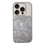 Custodia per telefono in policarbonato galvanizzato e vetro con motivo a farfalla., For iPhone 13 Pro Max, For iPhone 13 Pro, For iPhone 13