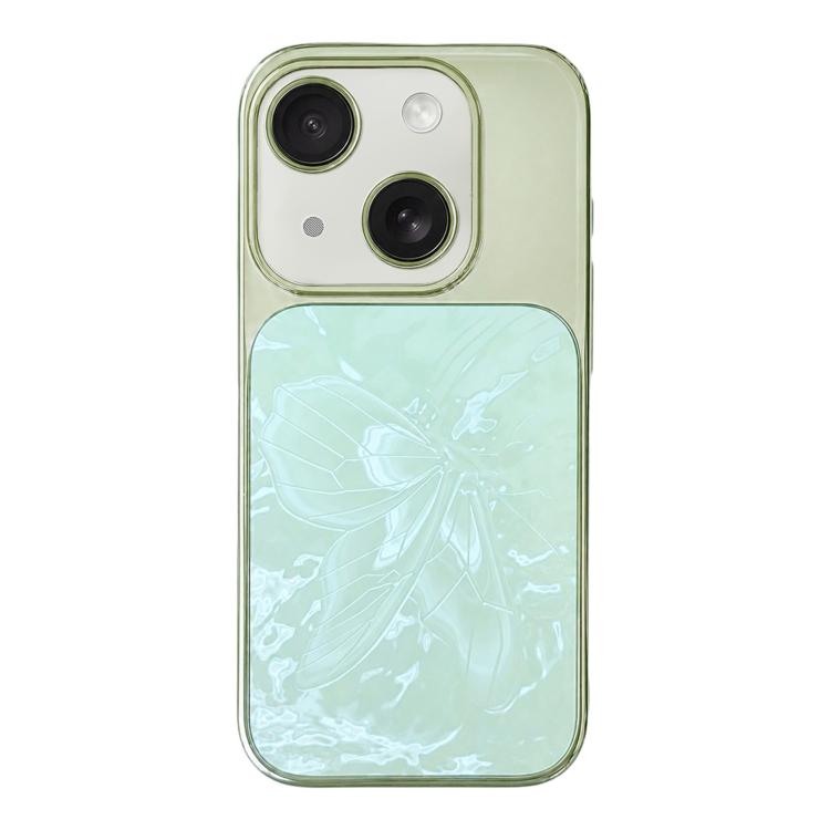 Custodia per telefono in policarbonato galvanizzato e vetro con motivo a farfalla., For iPhone 13 Pro Max, For iPhone 13 Pro, For iPhone 13