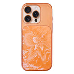 Custodia per telefono in policarbonato galvanizzato e vetro con motivo a farfalla., For iPhone 16 Pro, For iPhone 16, For iPhone 15 Pro Max, For iPhone 15 Pro