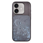 Custodia per telefono in policarbonato galvanizzato e vetro con motivo a farfalla., For iPhone 17 Pro Max, For iPhone 17 Pro, For iPhone 17, For iPhone 16 Pro Max