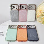 Custodia per telefono in policarbonato galvanizzato e vetro con motivo a farfalla., For iPhone 16 Pro, For iPhone 16, For iPhone 15 Pro Max, For iPhone 15 Pro