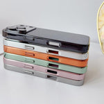 Custodia per telefono in policarbonato galvanizzato e vetro con motivo a farfalla., For iPhone 16 Pro, For iPhone 16, For iPhone 15 Pro Max, For iPhone 15 Pro