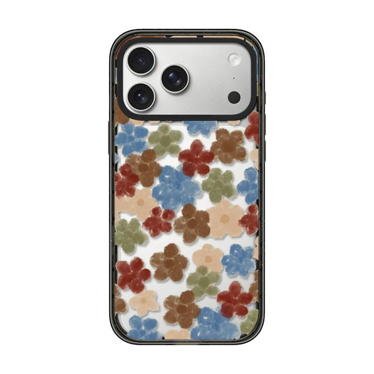 Custodia per telefono in acrilico TPU con motivo floreale a quadri in feltro, For iPhone 17 Pro Max, For iPhone 17 Pro, For iPhone 17, For iPhone Air, For iPhone 16 Pro Max, For iPhone 16 Pro