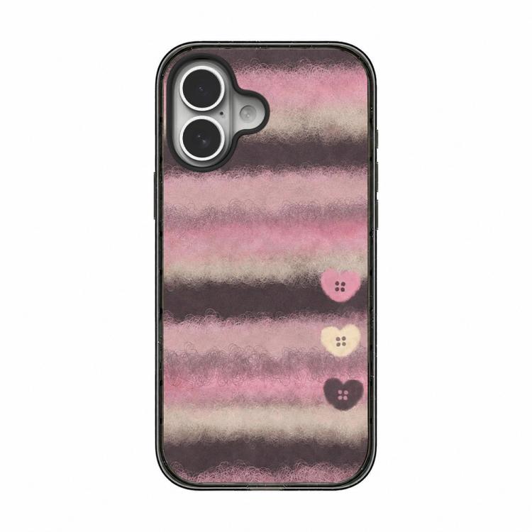 Custodia per telefono in acrilico TPU con motivo floreale a quadri in feltro, For iPhone 17 Pro Max, For iPhone 17 Pro, For iPhone 17, For iPhone Air, For iPhone 16 Pro Max, For iPhone 16 Pro