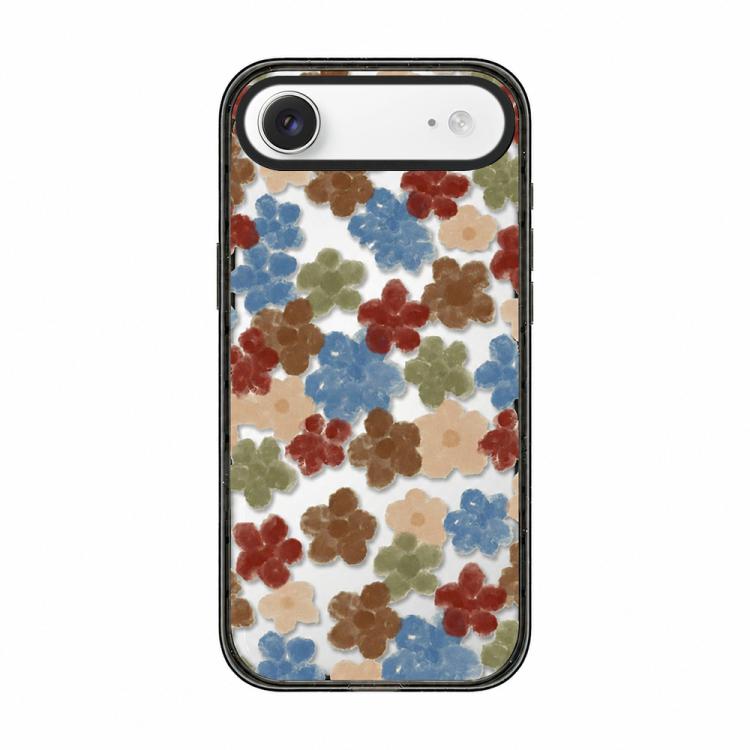 Custodia per telefono in acrilico TPU con motivo floreale a quadri in feltro, For iPhone 17 Pro Max, For iPhone 17 Pro, For iPhone 17, For iPhone Air, For iPhone 16 Pro Max, For iPhone 16 Pro