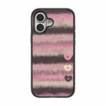 Custodia per telefono in acrilico TPU con motivo floreale a quadri in feltro, For iPhone 16 Plus, For iPhone 16, For iPhone 15 Pro Max, For iPhone 15 Pro, For iPhone 15 Plus, For iPhone 15
