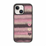 Custodia per telefono in acrilico TPU con motivo floreale a quadri in feltro, For iPhone 16 Plus, For iPhone 16, For iPhone 15 Pro Max, For iPhone 15 Pro, For iPhone 15 Plus, For iPhone 15