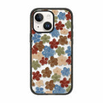 Custodia per telefono in acrilico TPU con motivo floreale a quadri in feltro, For iPhone 14 Plus, For iPhone 14, For iPhone 14 Pro, For iPhone 14 Pro Max, For iPhone 13 Pro Max, For iPhone 13 Pro