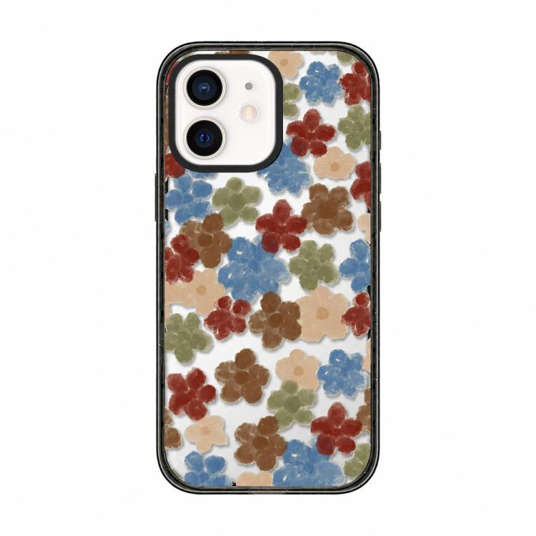 Custodia per telefono in acrilico TPU con motivo floreale a quadri in feltro, For iPhone 13, For iPhone 12, For iPhone 12 Pro Max, For iPhone 12 Pro, For iPhone 11