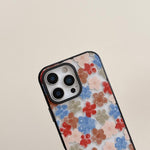 Custodia per telefono in acrilico TPU con motivo floreale a quadri in feltro, For iPhone 13, For iPhone 12, For iPhone 12 Pro Max, For iPhone 12 Pro, For iPhone 11