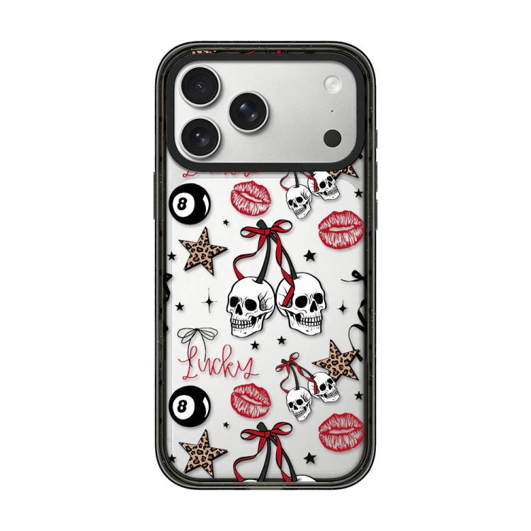 Custodia per telefono in TPU acrilico trasparente con stampa leopardata e fiocco., For iPhone 17 Pro Max, For iPhone 17 Pro, For iPhone 17, For iPhone Air